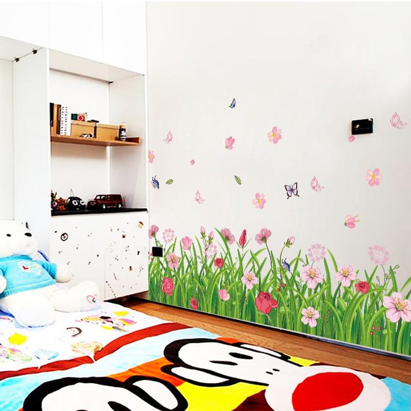 Decal dán tường Vườn hoa xinh xắn 03