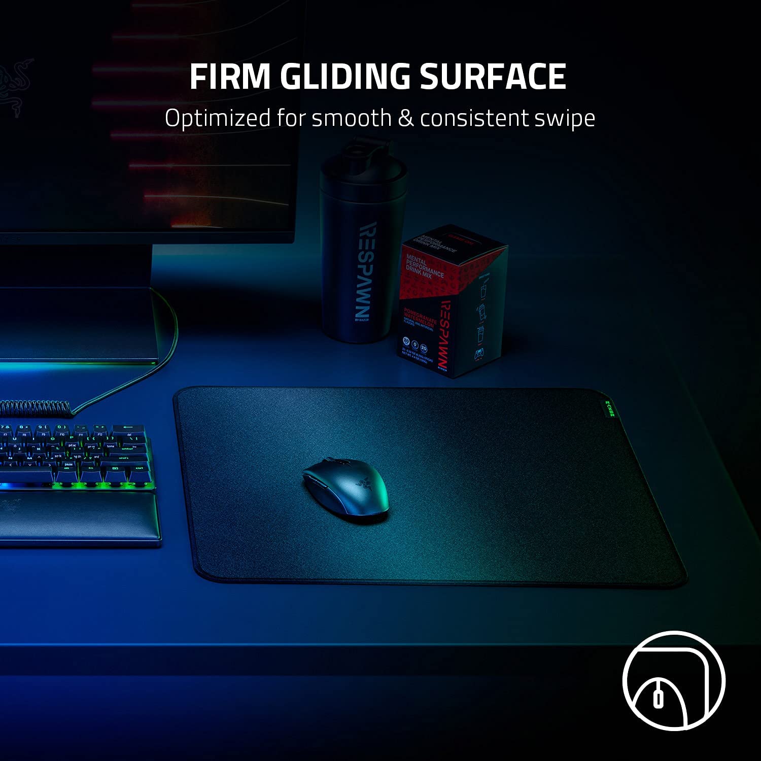 Tấm lót chuột Razer Strider-Hybrid Mat_Mới, hàng chính hãng