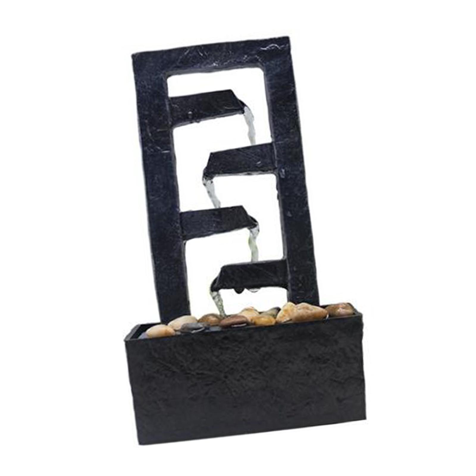 Tabletop Water Waterfall Fountain  Relaxing Fengshui Landscape Ornaments