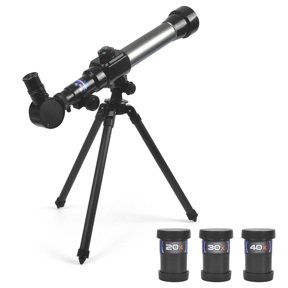 C2105 Kids Telescope 20X-30X-40X Adjustable Astronomical Telescope with Tripod for Children Beginners