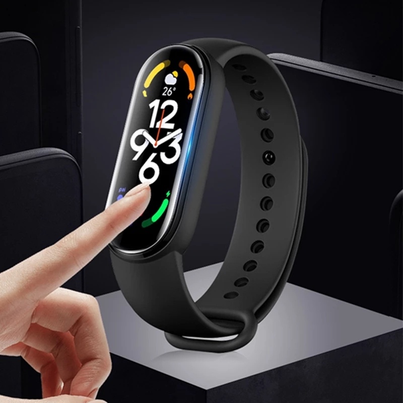 Miếng dán cường lực 3D Full viền Miband 7 / Miband 8 - Dán 3D Full màn hình cho vòng đeo tay thông minh Xiaomi Mi Band 7 / 8