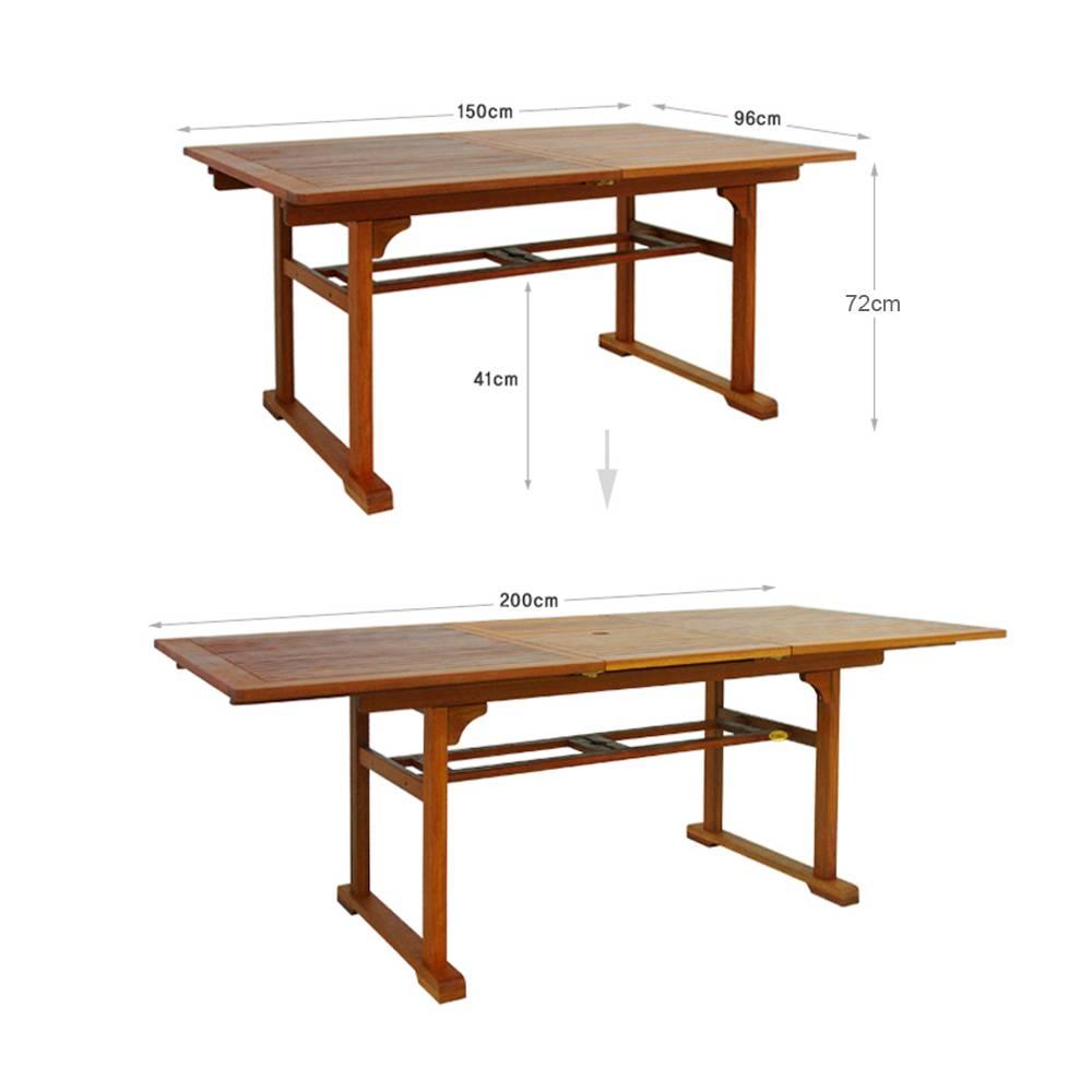 Bàn Xếp Mở Rộng Karang IBIE NT3027 (150 x 98 x 72 cm)