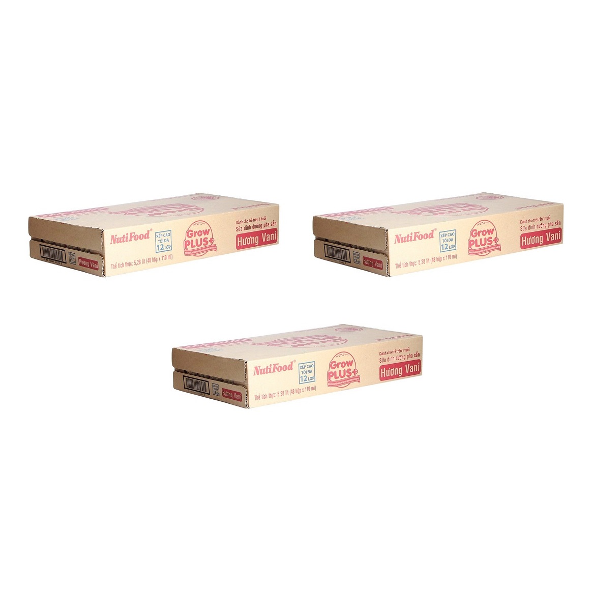 3 Thùng Sữa Bột Pha Sẵn GrowPLUS+ Đỏ 110ml Suy Dinh Dưỡng