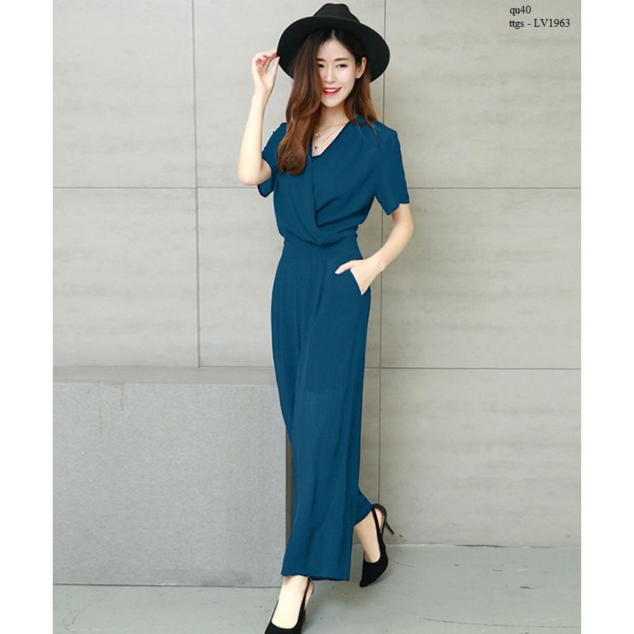 LV1963 JUMPSUIT CỔ ĐẮP CHÉO