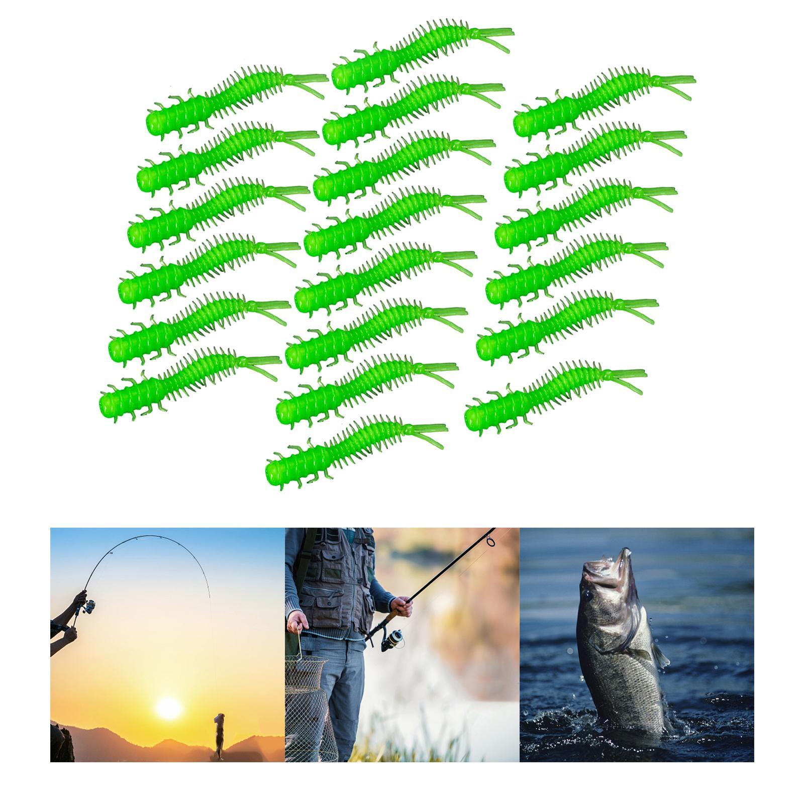 20x Soft Fishing  Spiral Tail Baits Set for Saltwater Sea Fishing