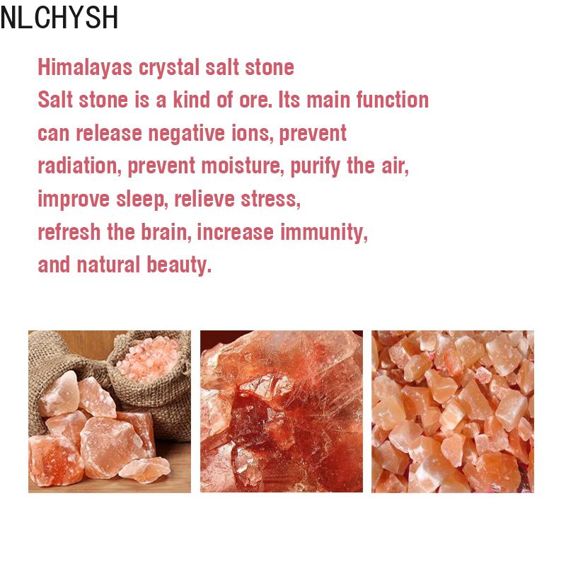 Di Động Pha Lê Aromatheraphy Máy Tạo Độ Ẩm Không Dây Tinh Máy Khuếch Tán Tinh Dầu LED Muối Himalaya Thoáng Mát Sương Máy Phun Sương Tạo Độ Ẩm