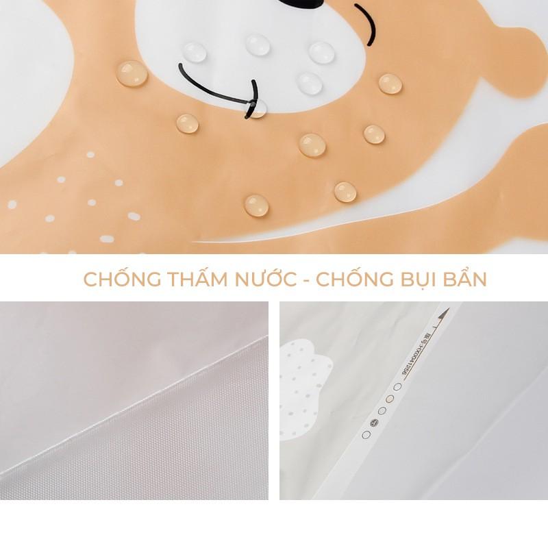 Túi bọc quần áo Cicico A066 túi bọc quần áo chống bui trong suốt siêu bền