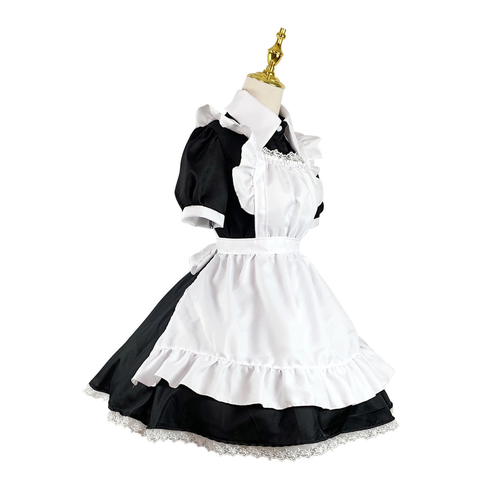 Classic Maid Costume for Halloween Fancy Dress Japanese Anime Outfit Party