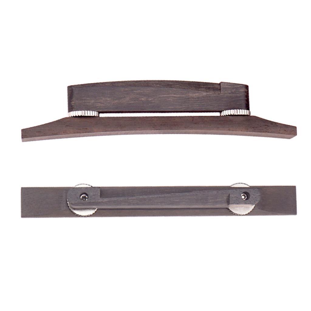 Unslotted Rosewood Guitar Bridge for Archtop Jazz Guitar Replacement Parts