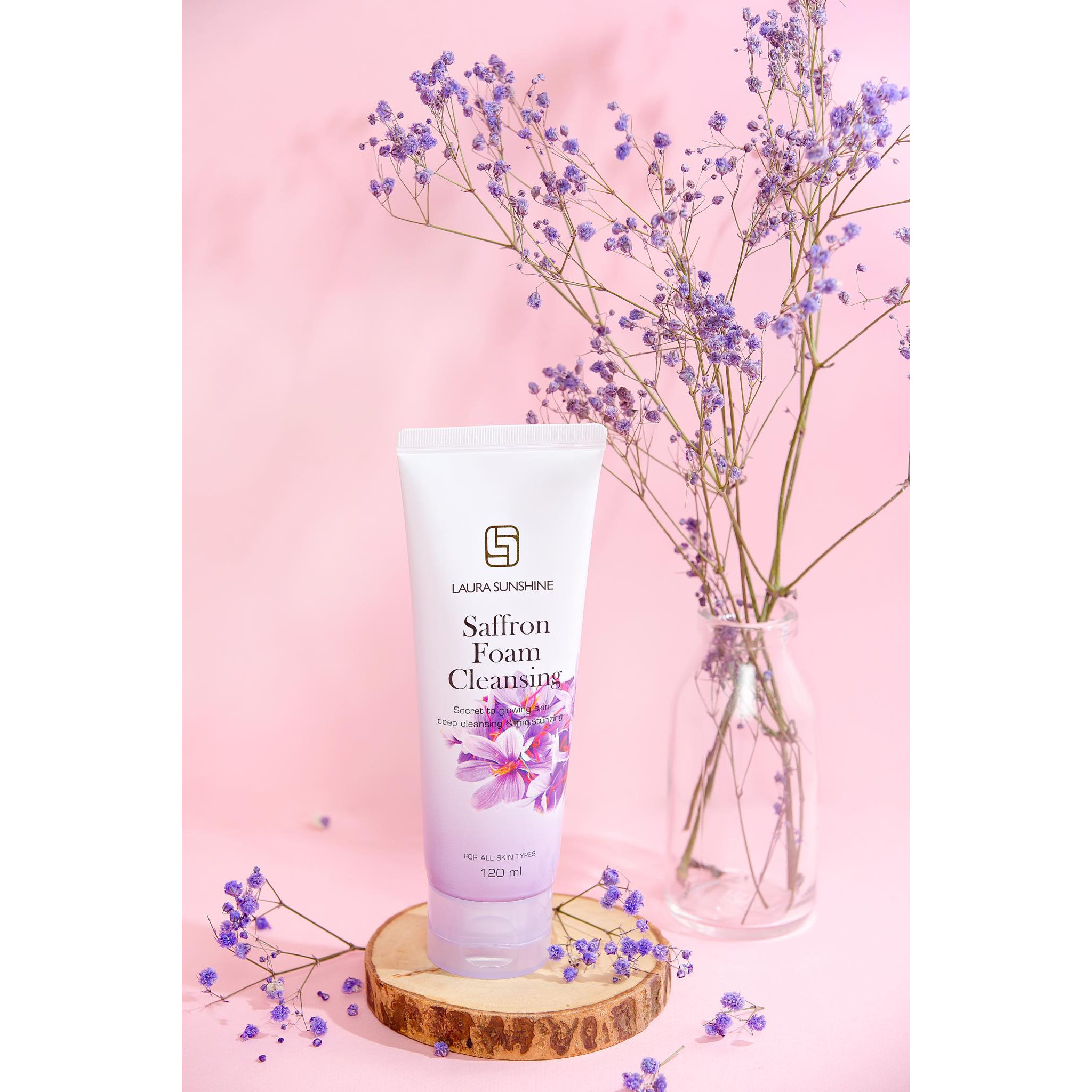 SỮA RỬA MẶT NHỤY HOA NGHỆ TÂY LAURA SUNSHINE SAFFRON FOAM CLEANSING 120ML