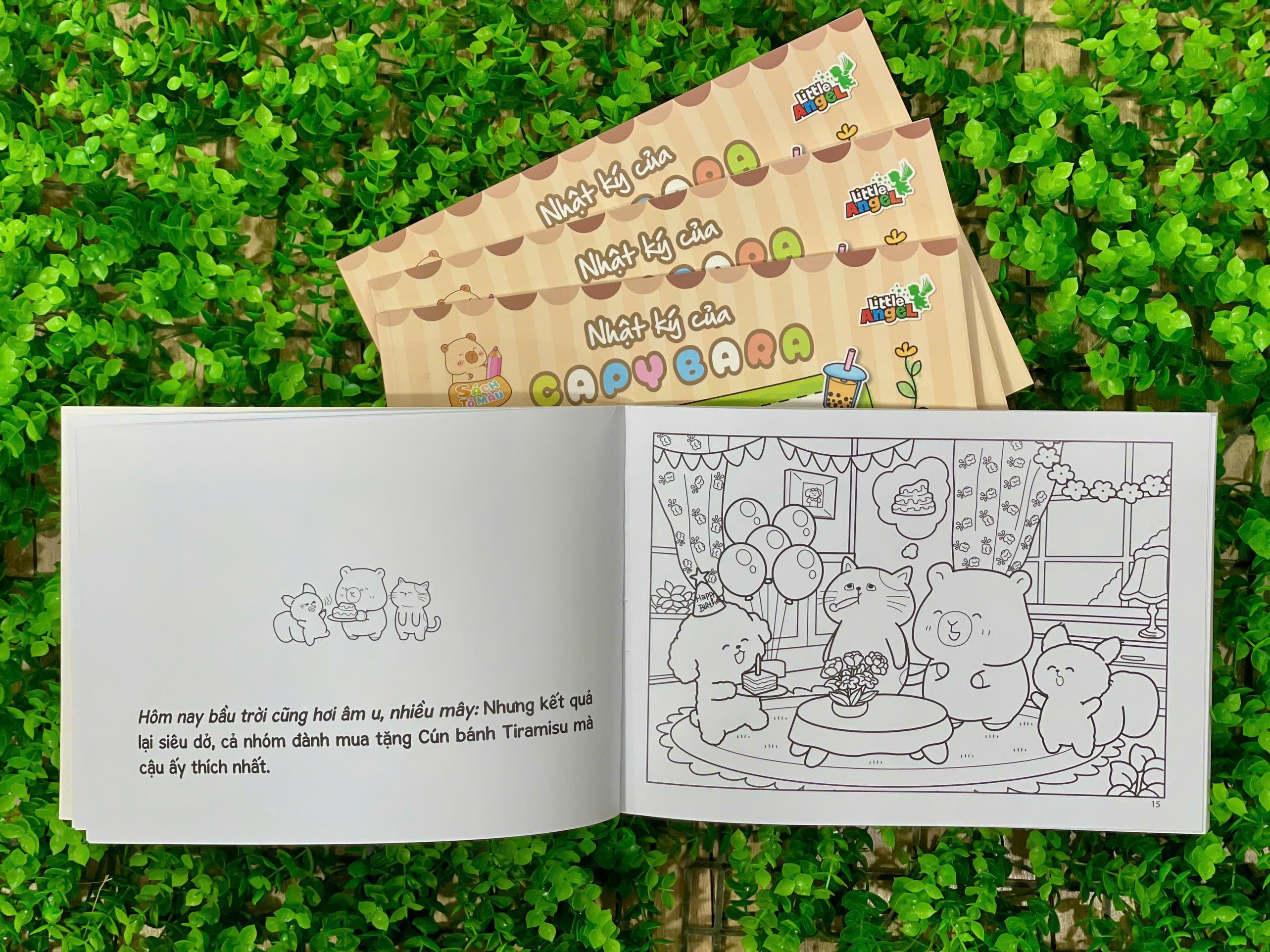 Sách - Sách Tô Màu - Nhật Ký Của Capybara