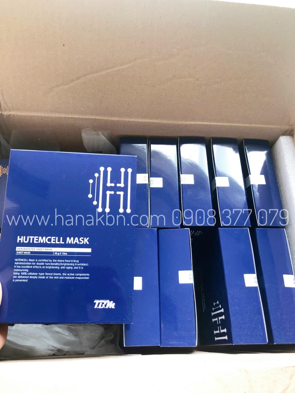 1 MIẾNG MẶT NẠ TẾ BÀO GỐC HUTEM CELL - 40g - Tái tạo, Phục hồi da