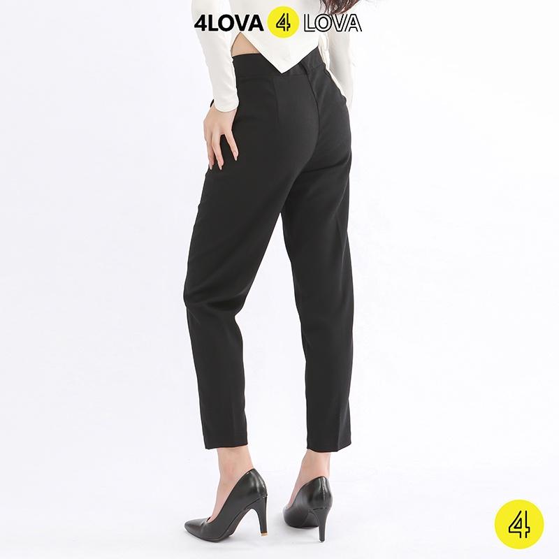 Quần âu nữ 4Lova lưng cạp cao âu công sở đẹp màu đen đồ đi học form chuẩn tôn dáng Q31