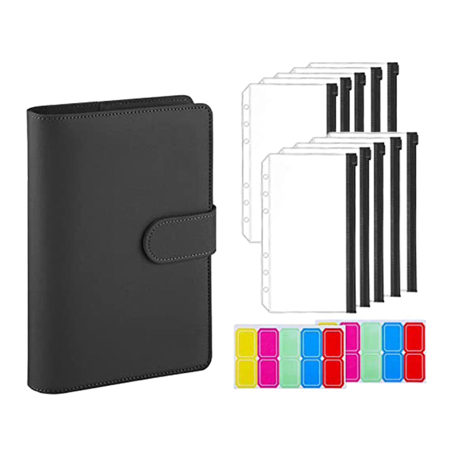 Bill Notebook Financial Organizer Personal Expense Clear Binder Envelopes Portable Finance