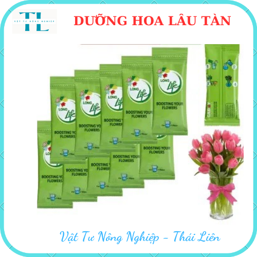 DƯỠNG HOA LÂU TÀN LONG LIFE, KHÔNG THỐI NƯỚC, BỘT DƯỠNG HOA KHÔNG HÉO