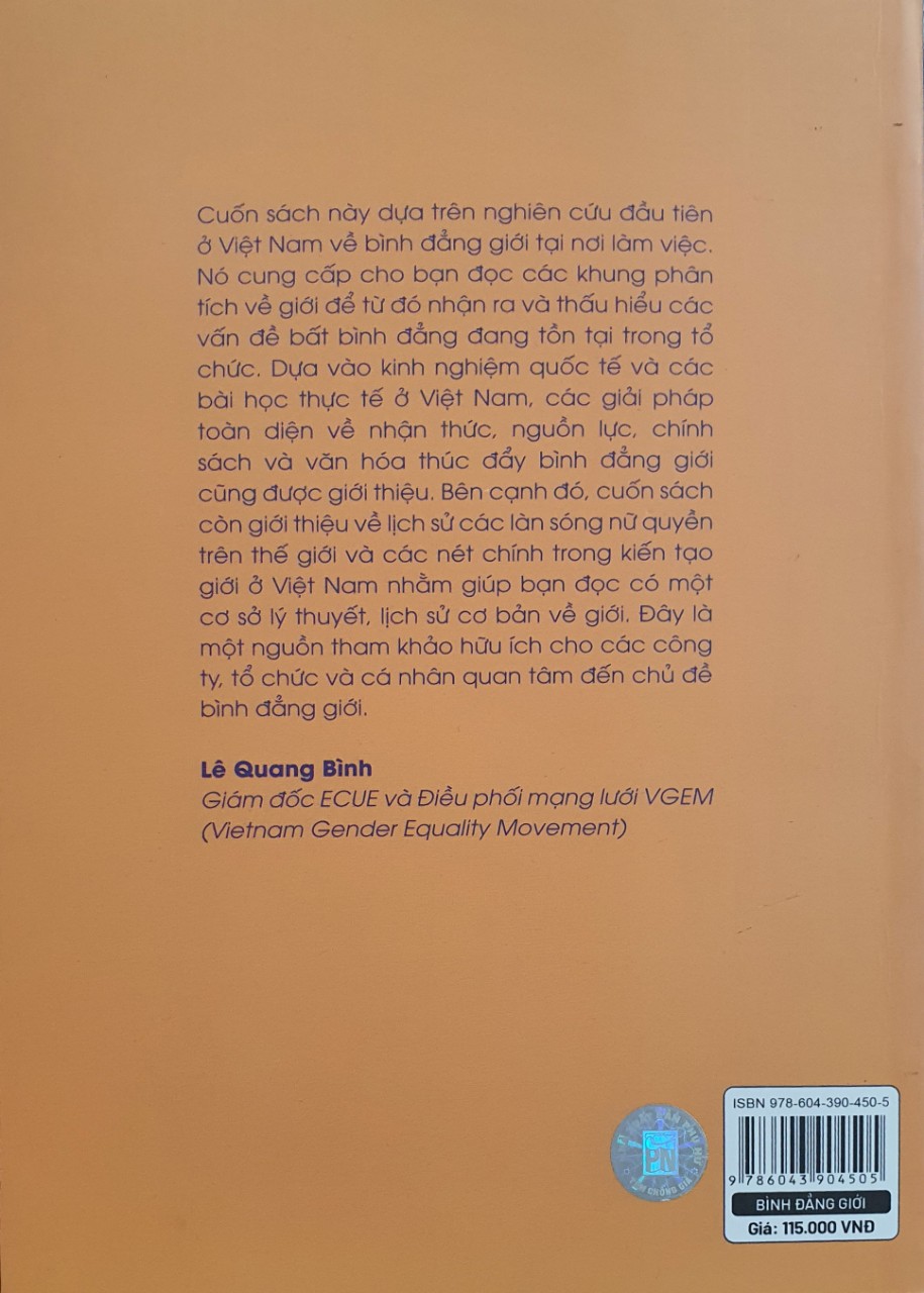 Bình Đẳng Giới Tại Nơi Làm Việc - Những câu chuyện và giải Pháp Trong Khu Vực Doanh Tại Việt Nam Và Thế Giới
