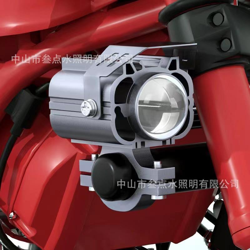 Đặc biệt đèn pha xe máy ánh sáng mạnh đèn nháy ốp đèn xe điện đèn pha led siêu sáng chiếu xa đèn pha ánh sáng trắng vàng