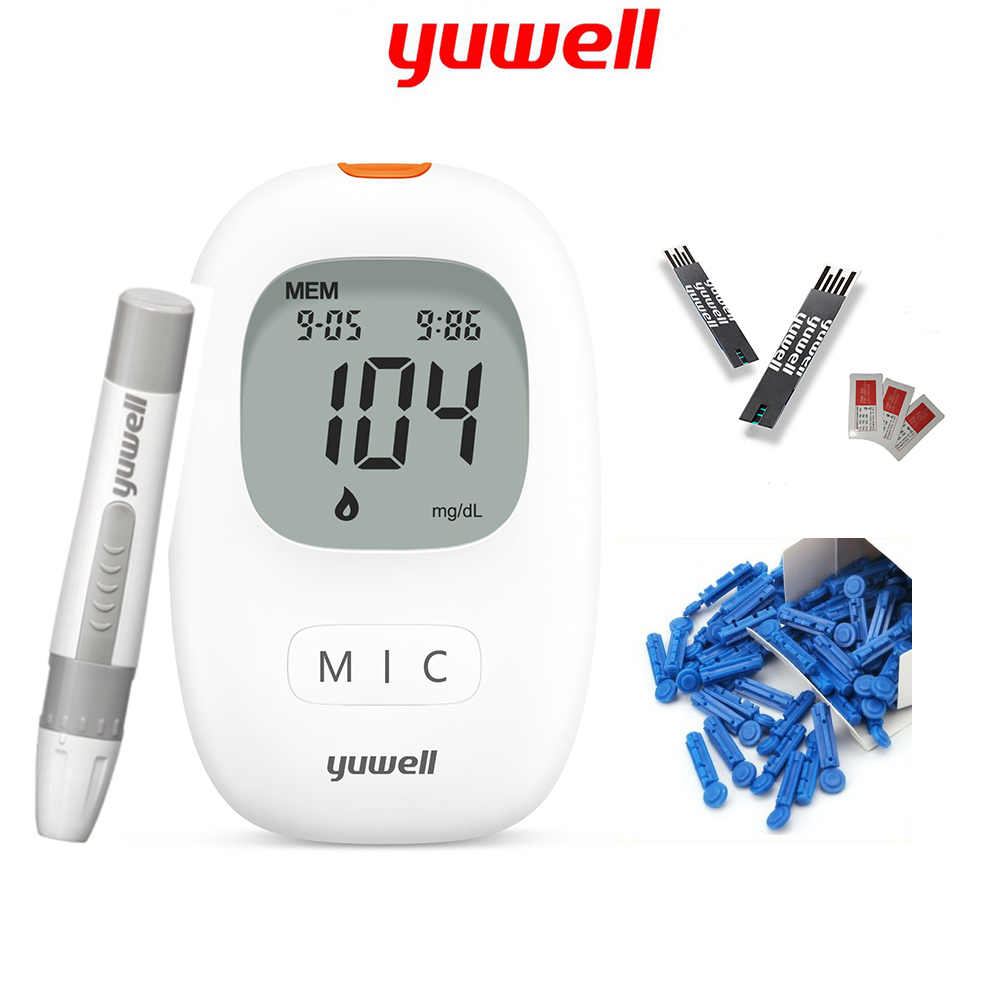 Máy đo đường huyết Yuwell Accusure 710 Kèm 60 que thử đường huyết và 60 kim lấy máu