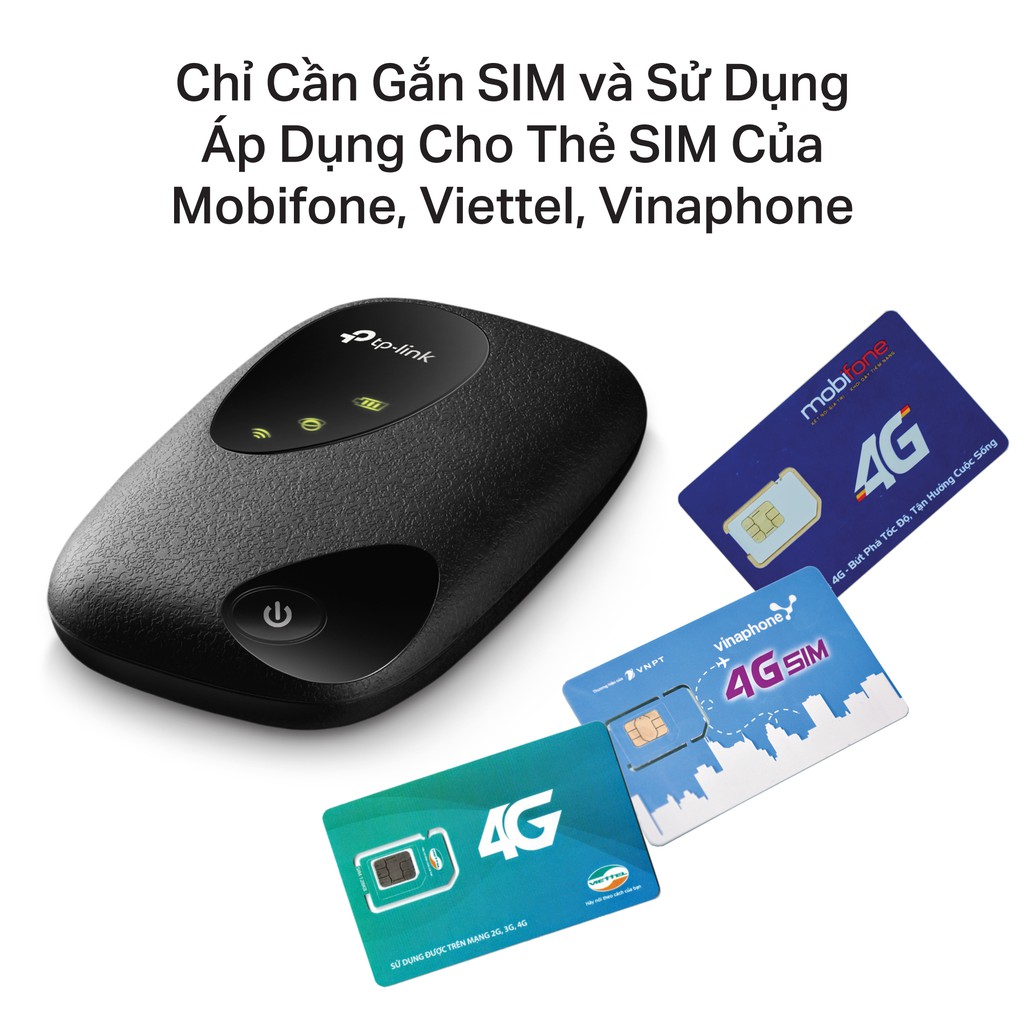 [Hỏa Tốc] Bộ Phát Wifi Di Động TP-Lin M7000 3G/4G LTE 150Mbps Pin sạc 2000mAh