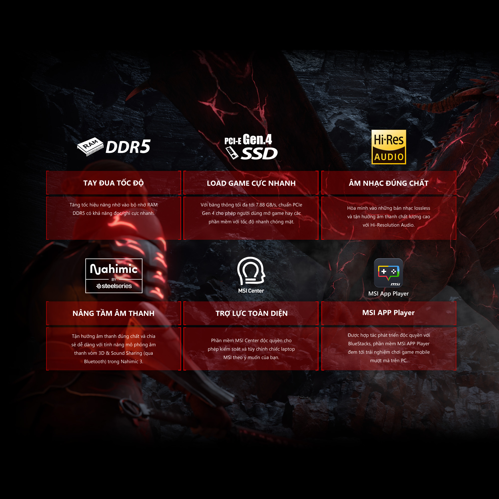 MSI Laptop Katana 15 B13VFK-676VN| Intel i7-13620H| Card RTX 4060|Ram DDR5 16GB|Bộ nhớ 1TB SSD|15.6" FHD,144Hz