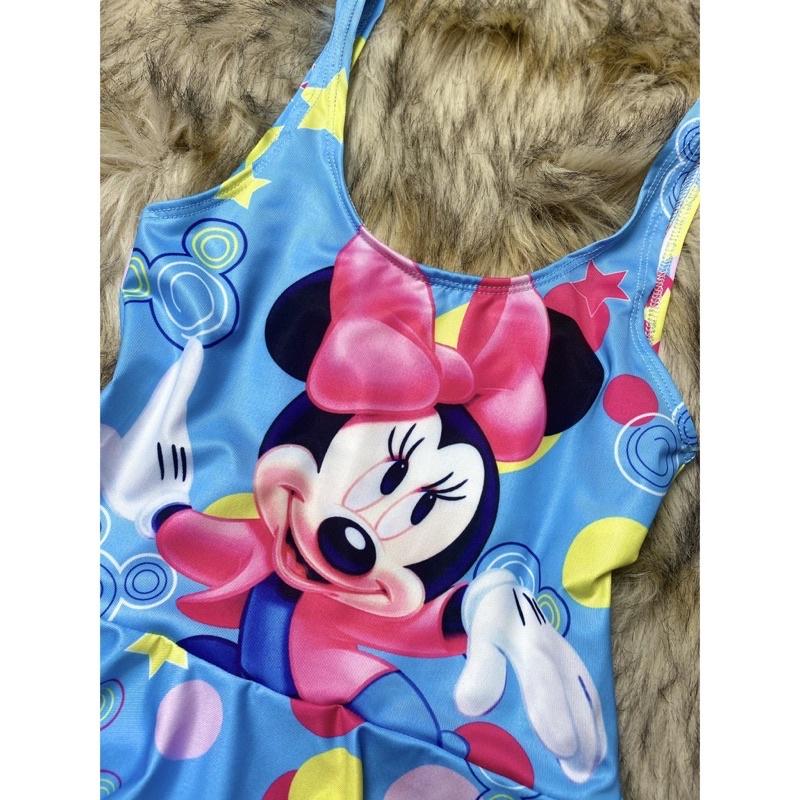 Sẵn hàng - Đồ bơi bé gái 15-40 kg( ảnh thật) - váy bơi bé gái liền thân mẫu Mickey xanh VBG003 - Camluu99