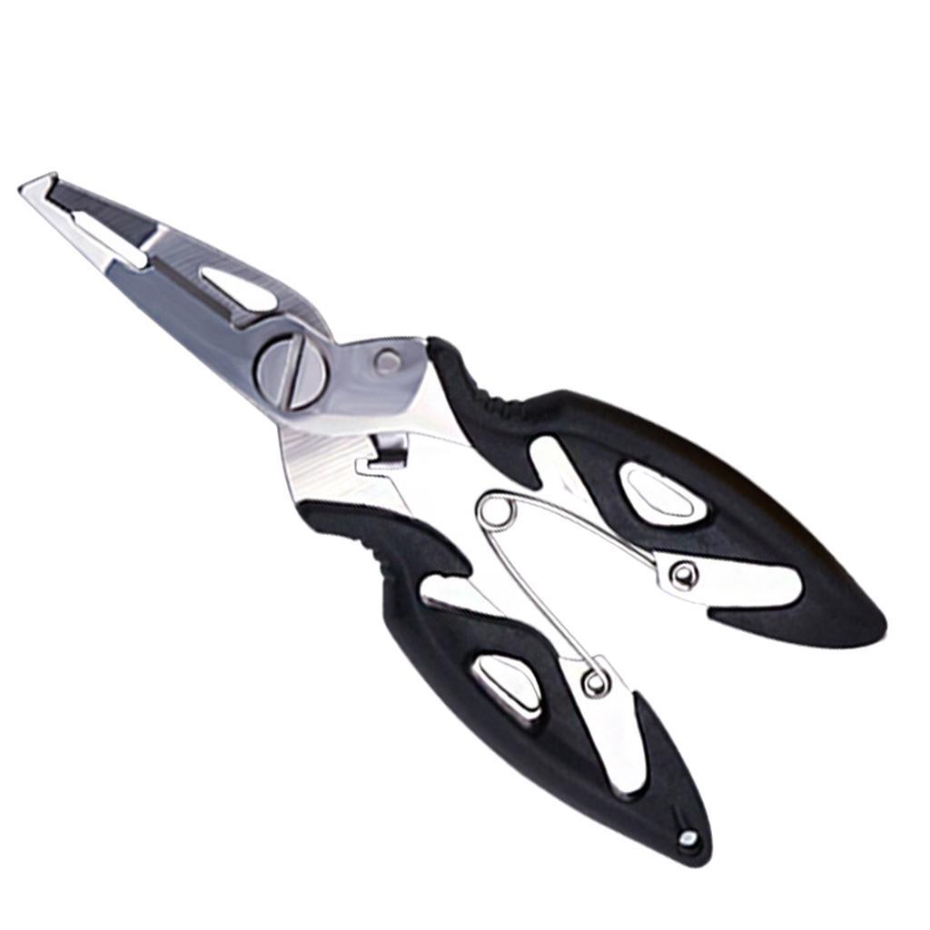 Stainless Steel Secure Fishing Plier   Tool Black