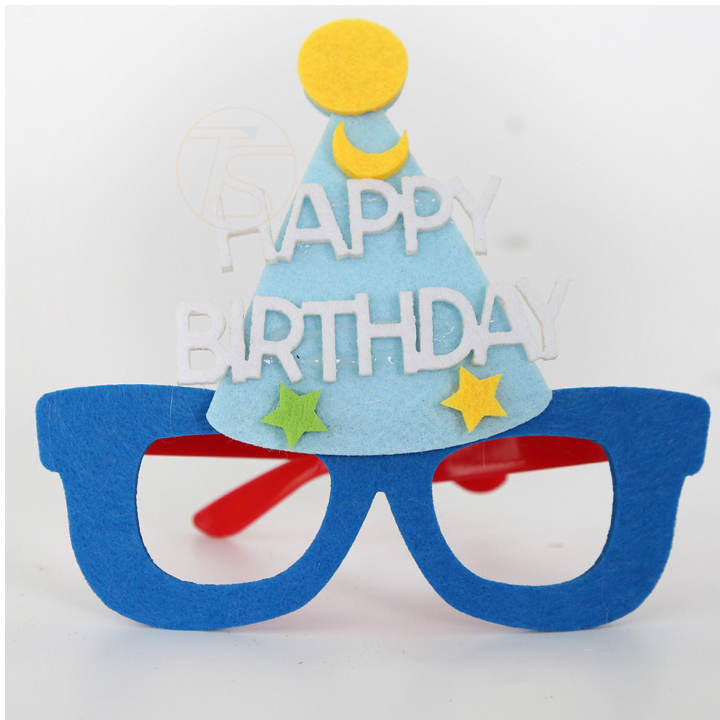 Kính đeo sinh nhật Happy Birthday phụ kiện đạo cụ cho bé chụp ảnh tiệc tùng thêm sinh động vui nhộn