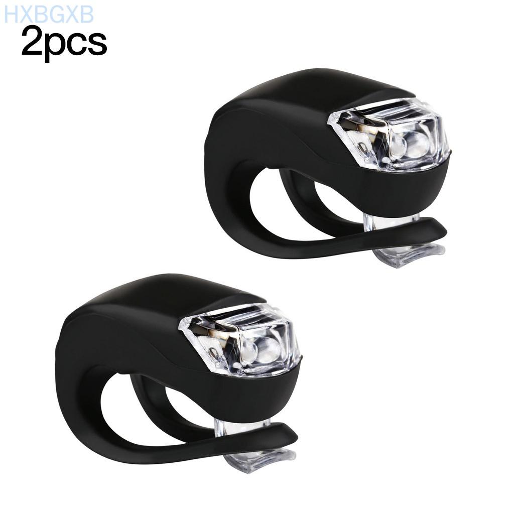 2pcs LED Bike Lights Waterproof Silicone Bicycle Lamps Outdoor Cycling Lighting Tool
