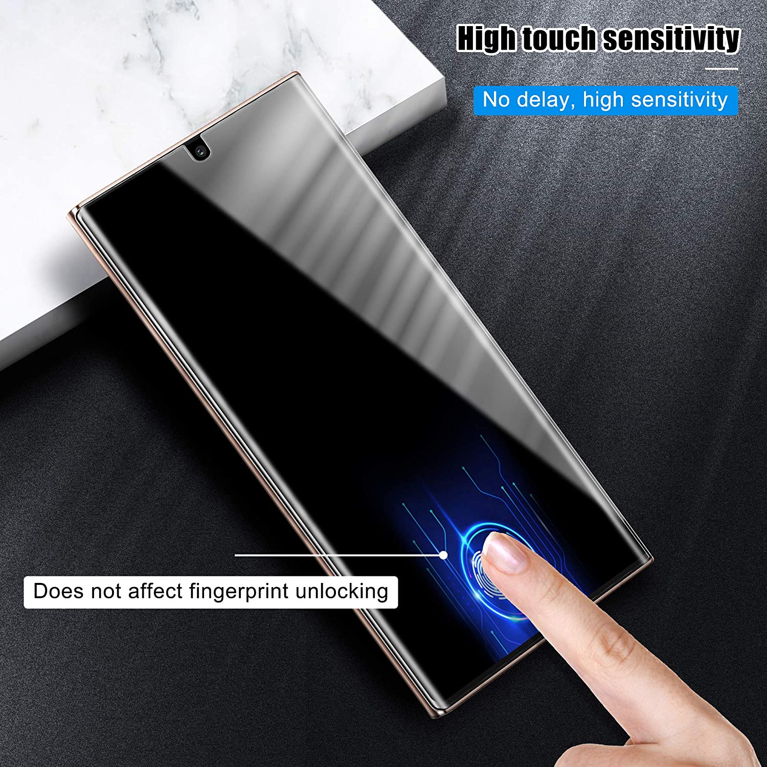 Miếng dán màn hình chống trầy cho Samsung Galaxy Note 20 Ultra hiệu Vmax (siêu mỏng 0.2mm, độ trong tuyệt đối, chống trầy xước chống bụi) - hàng nhập khẩu