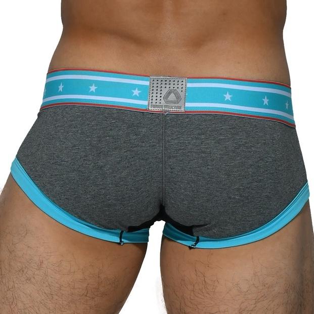 Quần lót nam Private Structure Underwear Low Rise Hipster BLUZ4017 Dark Melange