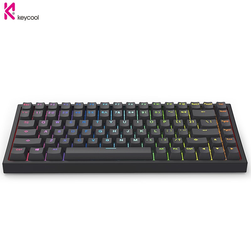 Bàn phím cơ Keyool KC84 B12-C RGB BLACKLIT BLUETOOTH - Hàng chính hãng