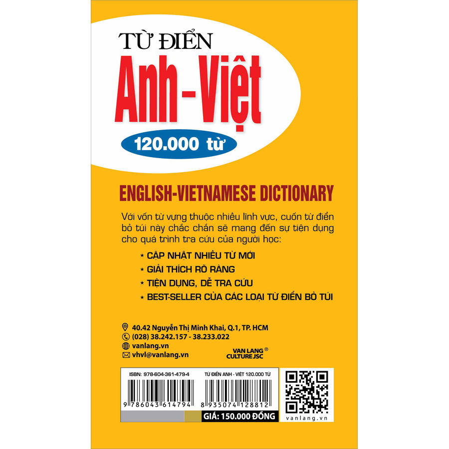 Từ Điển Anh - Việt 120.000 Từ