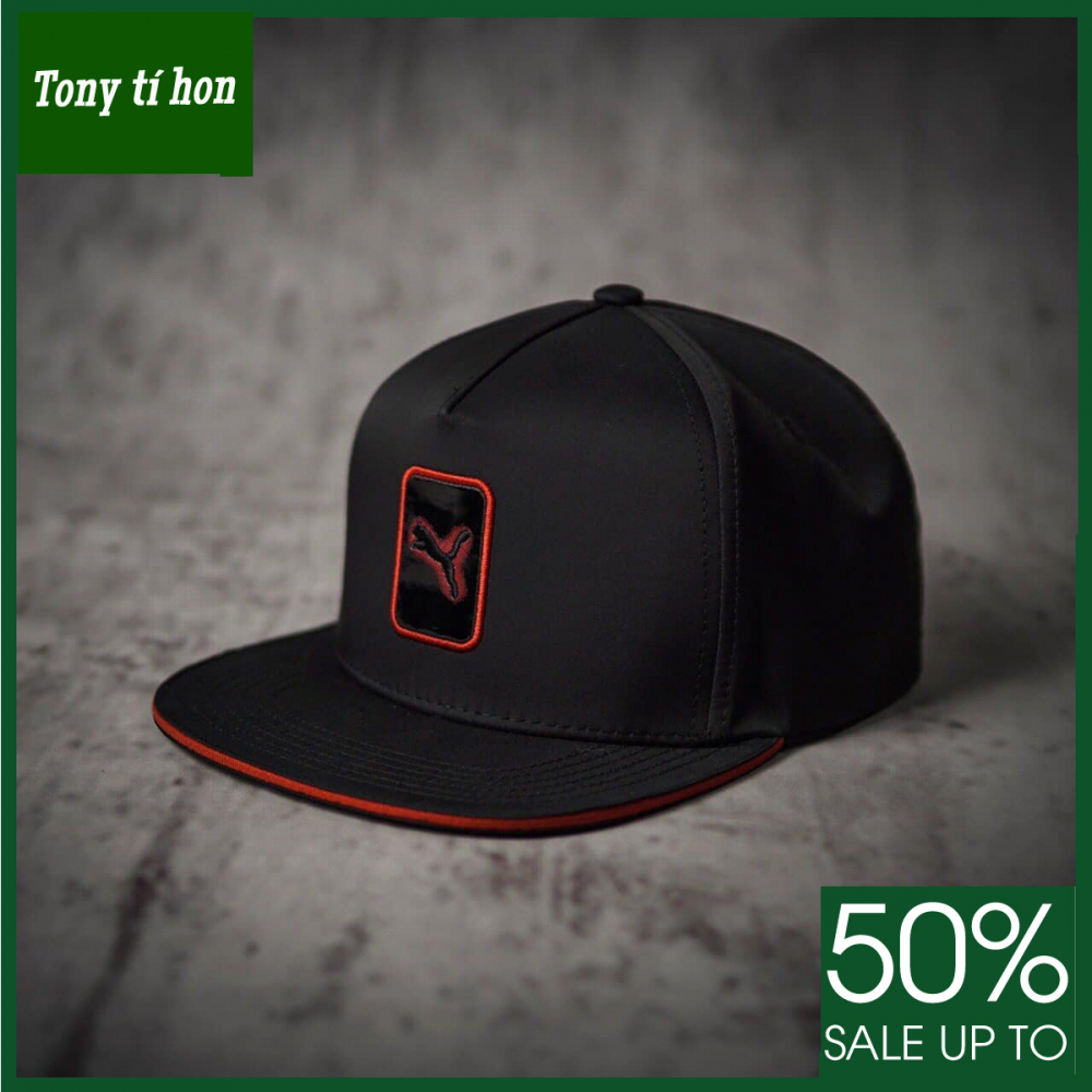 Tony tí hon - Mũ/nón kết lưỡi trai Snapback logo con báo cá tính thời trang nam nữ cao cấp màu đen