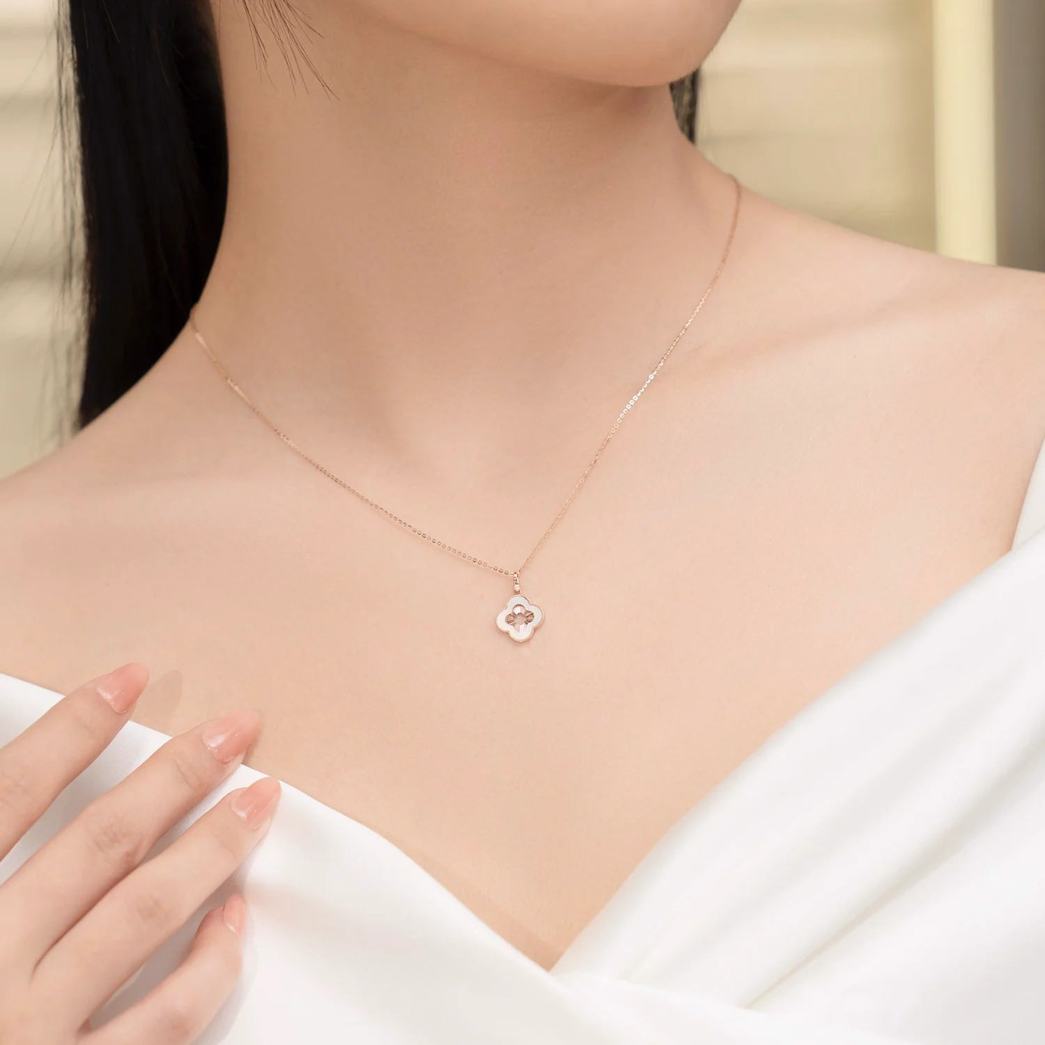 Hình ảnh Dây Chuyền Vàng 18K DCZ002 Huy Thanh Jewelry