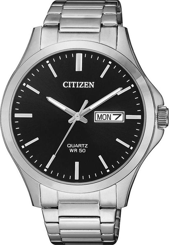 Đồng Hồ Nam Citizen Dây Thép Không Gỉ BF2001-80E - Mặt Đen