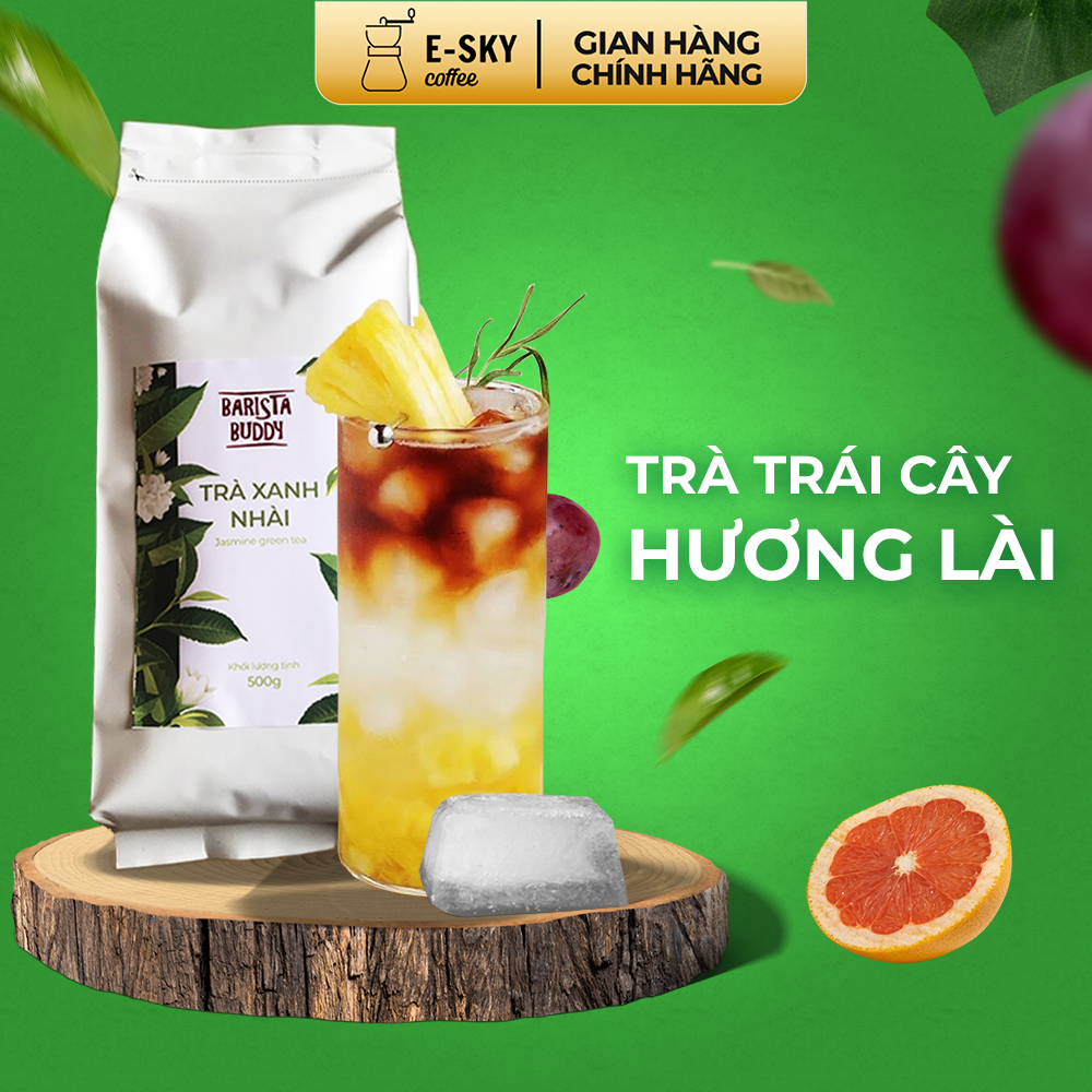 Trà Xanh Hoa Lài Jamine Tea Nguyên Liệu Pha Trà Sữa, Trà Lài 500g