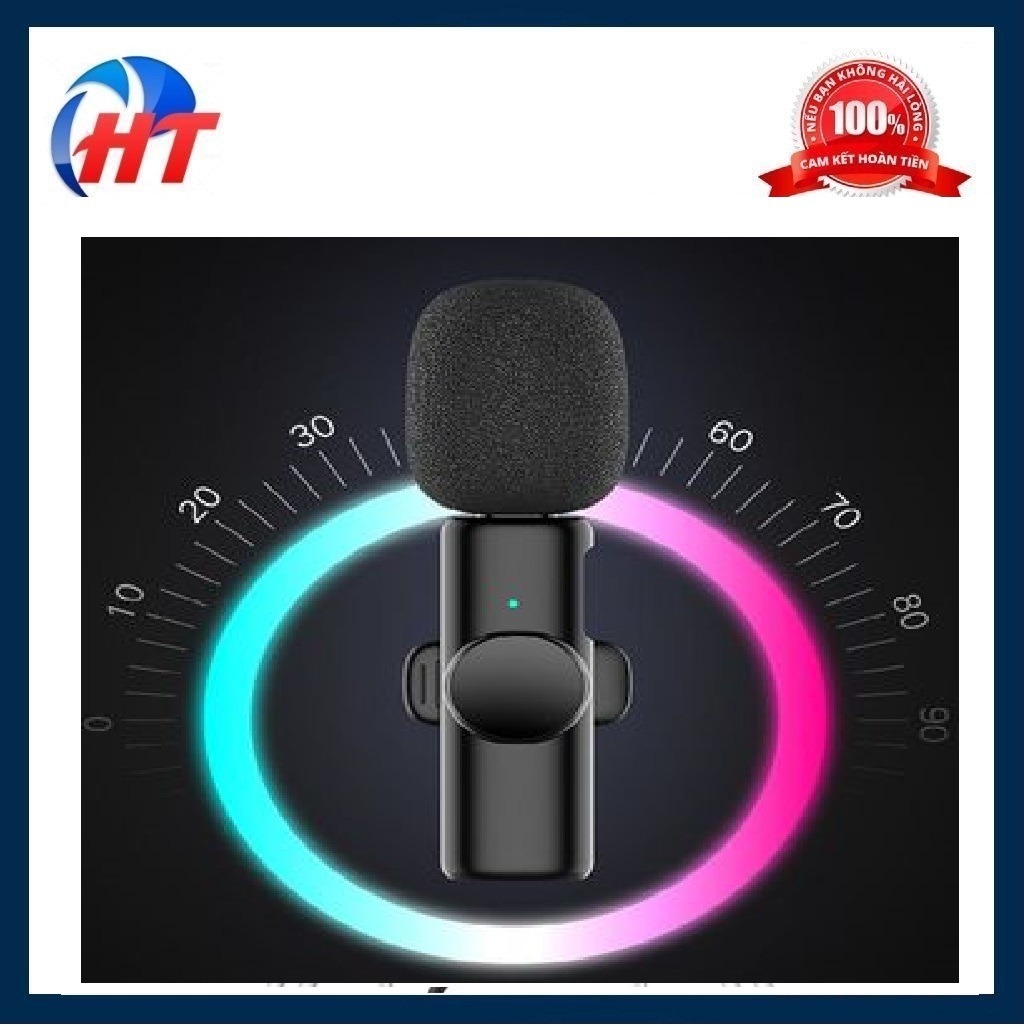 BỘ MICROPHONE K9-1 KẸP ÁO SỬ DỤNG ĐỂ GHI LẠI GIỌNG NÓI-HT