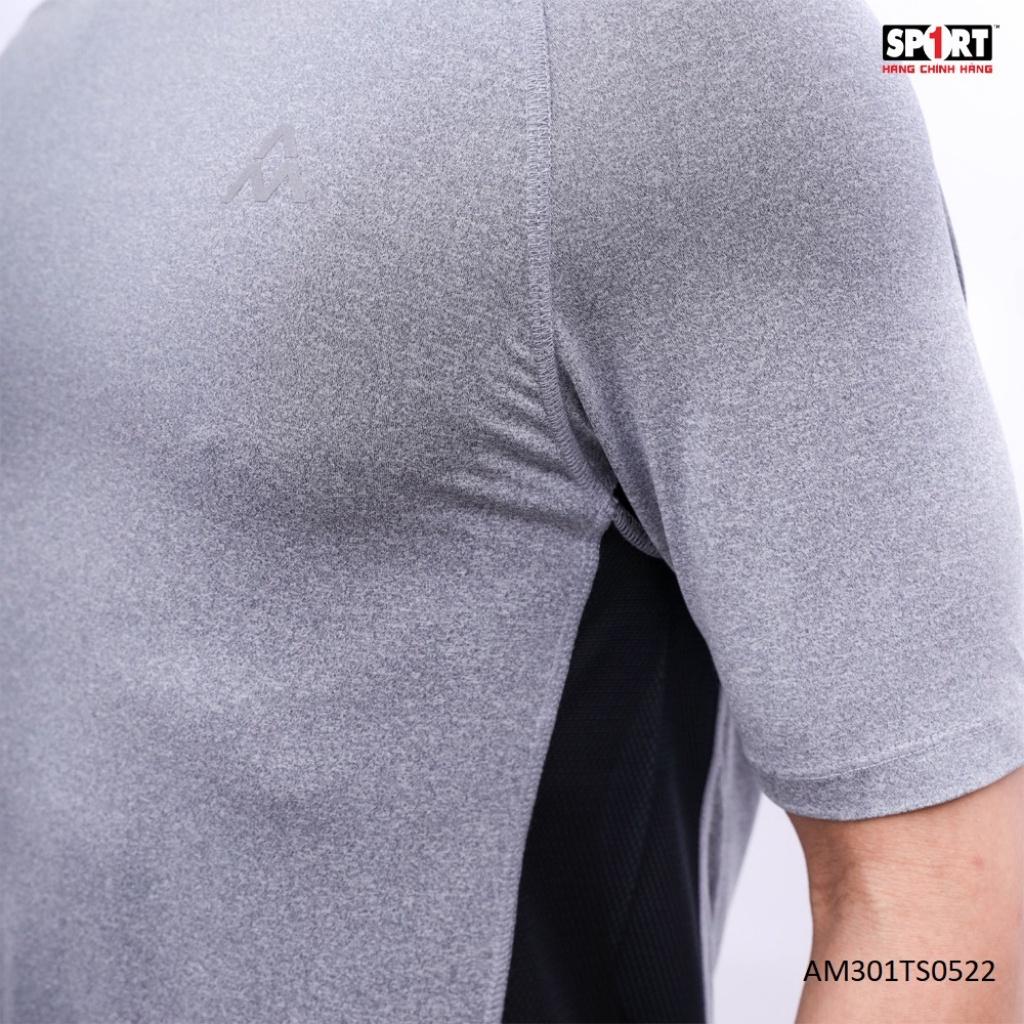 Áo T shirt Running Nam AM Cổ Tròn Cộc Tay Dáng Regularfit Thoải Mái TS05