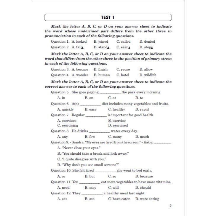 Sách - Bộ đề mới luyện thi vào lớp 10 môn tiếng anh (biên soạn theo cấu trúc đề thi mới 2025) - HA