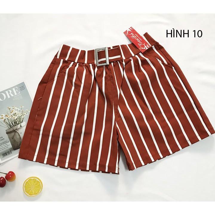 Quần đùi nữ freesize từ 45-50kg quần sọt nữ vải kaki thun - QU17
