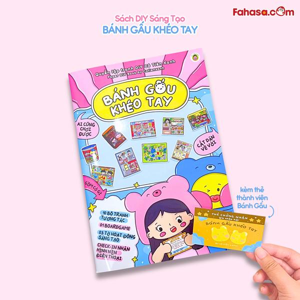 Quyển Tập Tranh DIY - Bánh Gấu Khéo Tay - Cô Tiên Xanh