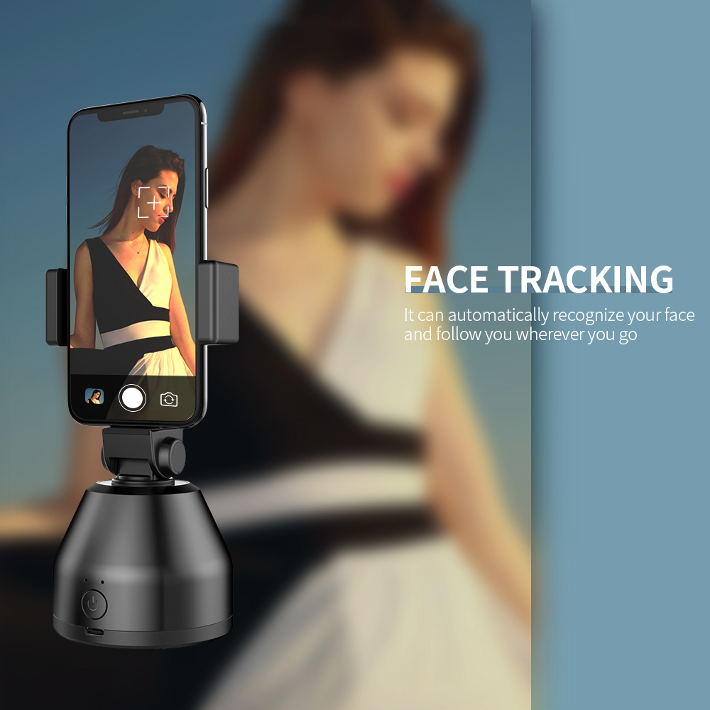 Giá đỡ chụp ảnh thông minh di động Gimbal xoay 360 ° Tự động theo dõi khuôn mặt