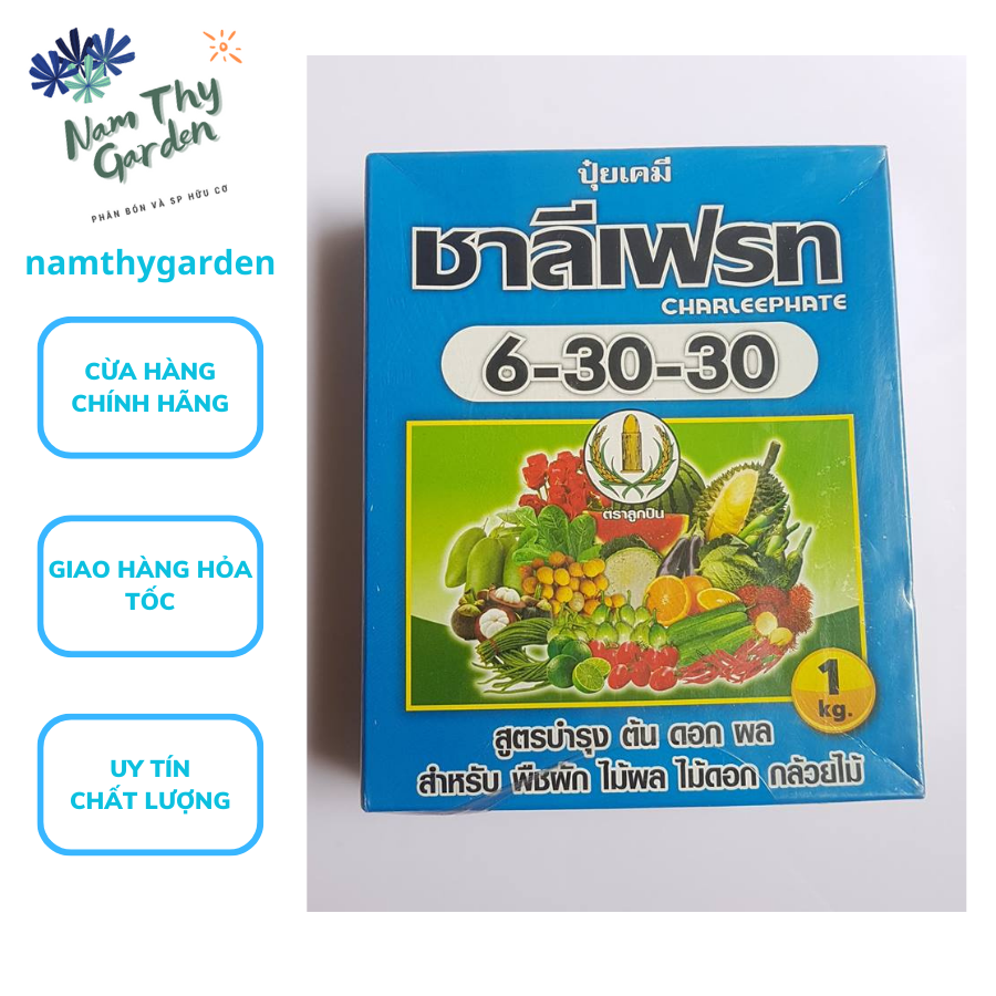 Phân bón lá Thái Lan Nông Vàng 6-30-30+TE 1kg, phan bon thai lan tot