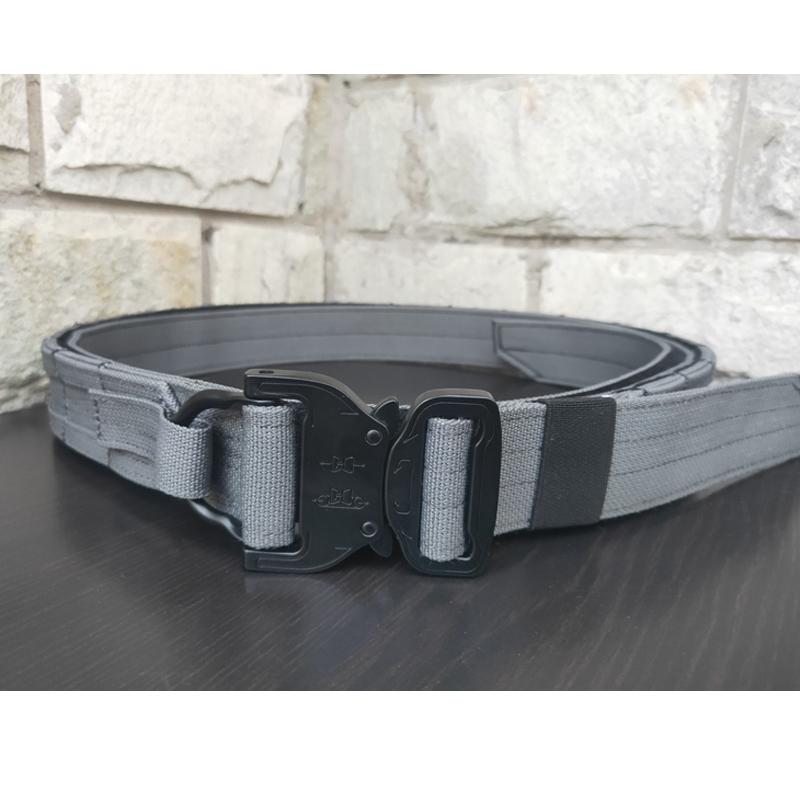 Belt chiến thuật quân sự airsoft molle Battle Belt Army Men Huấn luyện chiến đấu Multicam Fighter Belt Săn bắn ngoài trời có thể điều chỉnh Color: RG BK Size: L 95-110CM