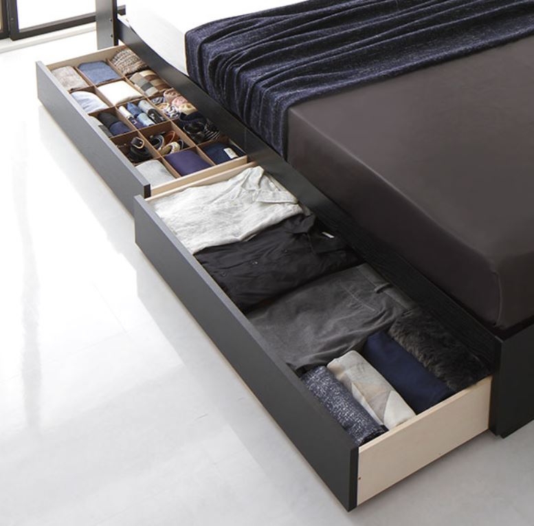 Giường ngủ Cao Cấp HMR lõi xanh chống ẩm OHAHA 001 chuẩn Nhật  - Black Bed