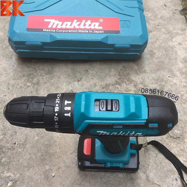 MÁY KHOAN PIN MAKITA 24V CHUẨN 5 CELL - 3 CHỨC NĂNG - CÓ BÚA