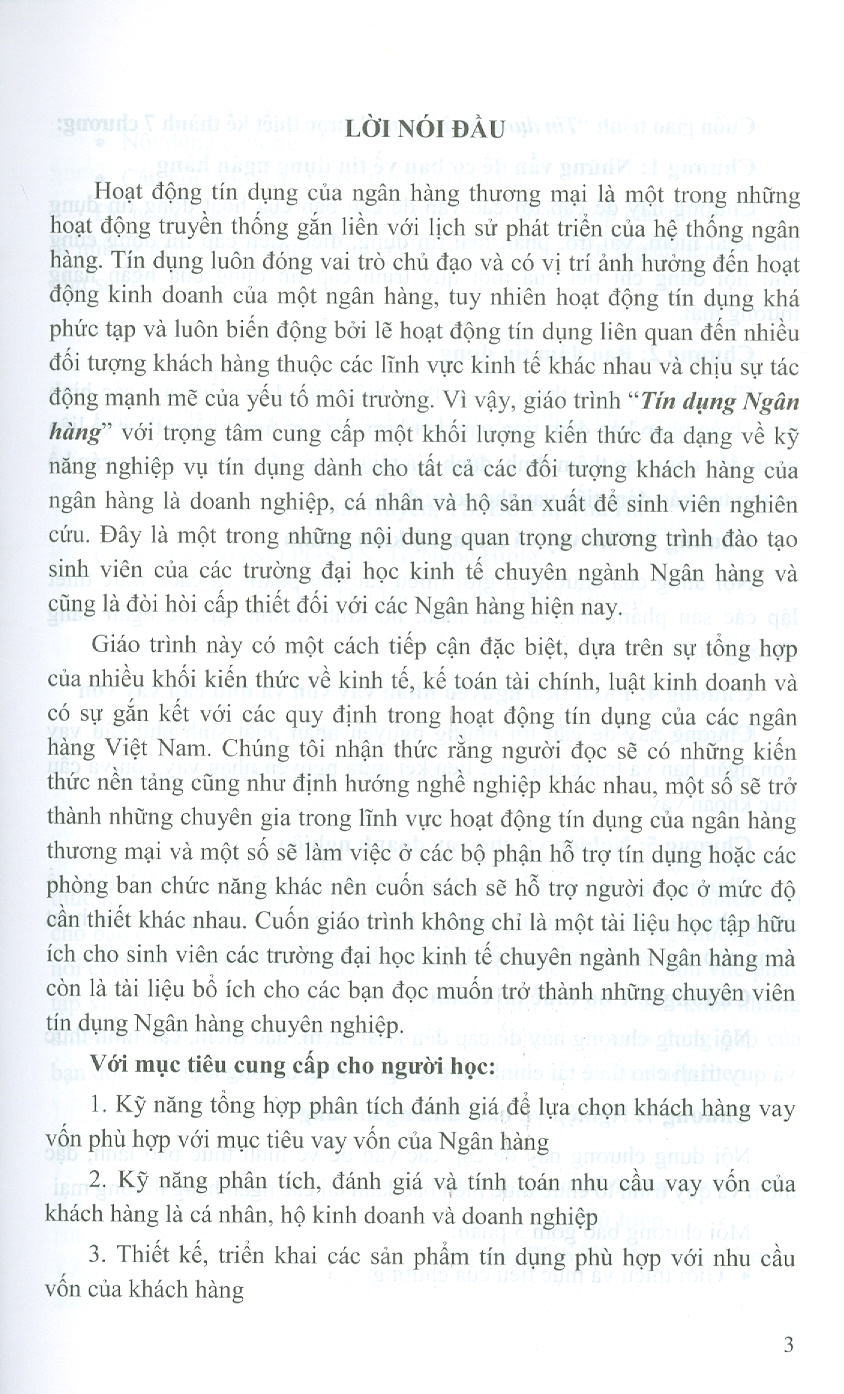 Giáo Trình Tín Dụng Ngân Hàng (Tái bản lần thứ ba, có chỉnh sửa) (Học viện Ngân Hàng)