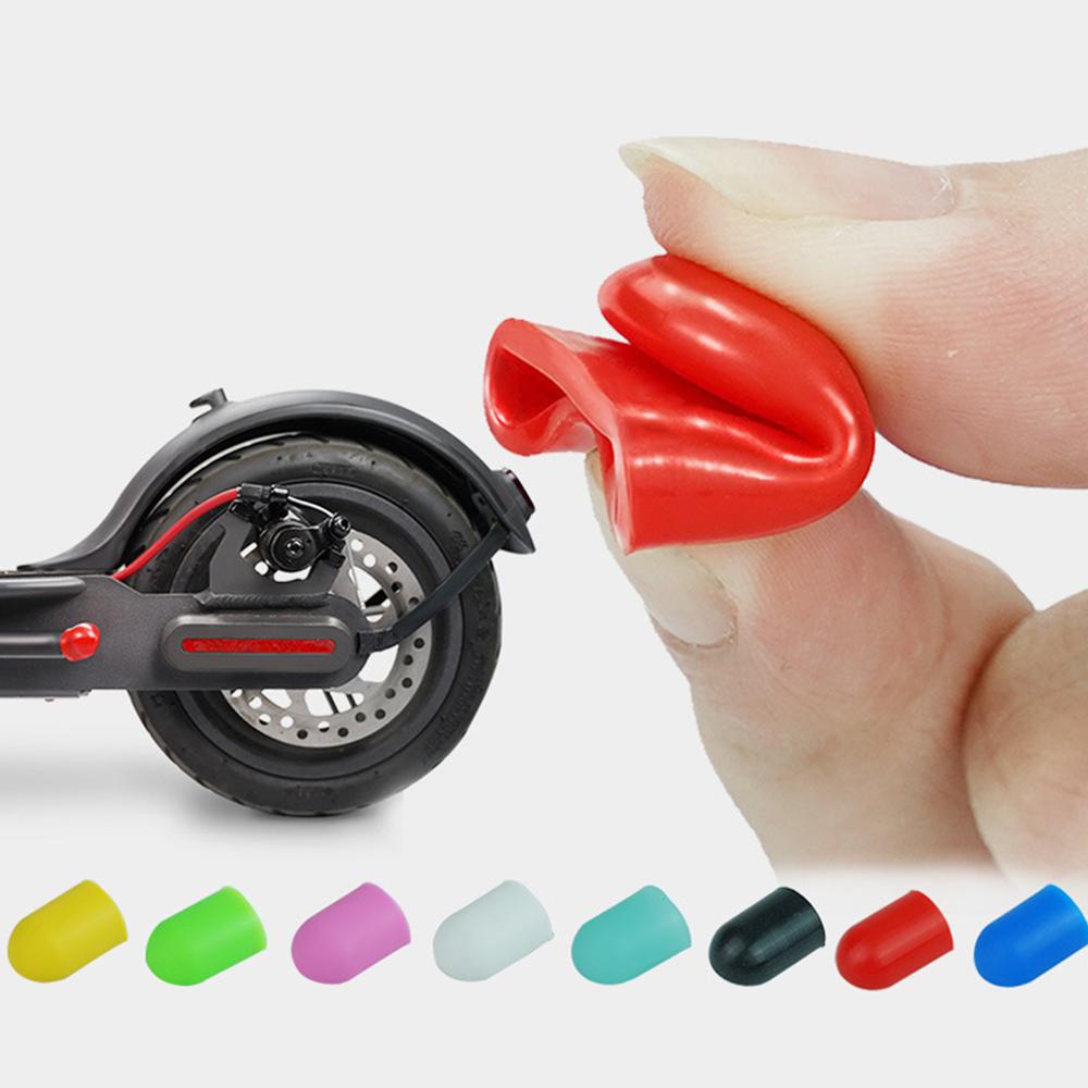 Xe tay ga Silicone Kickstand Foot Support Cover cho Xiaomi M365 Pro Max G30 ES2 ES4 Scooter Color: 1pcs Blue