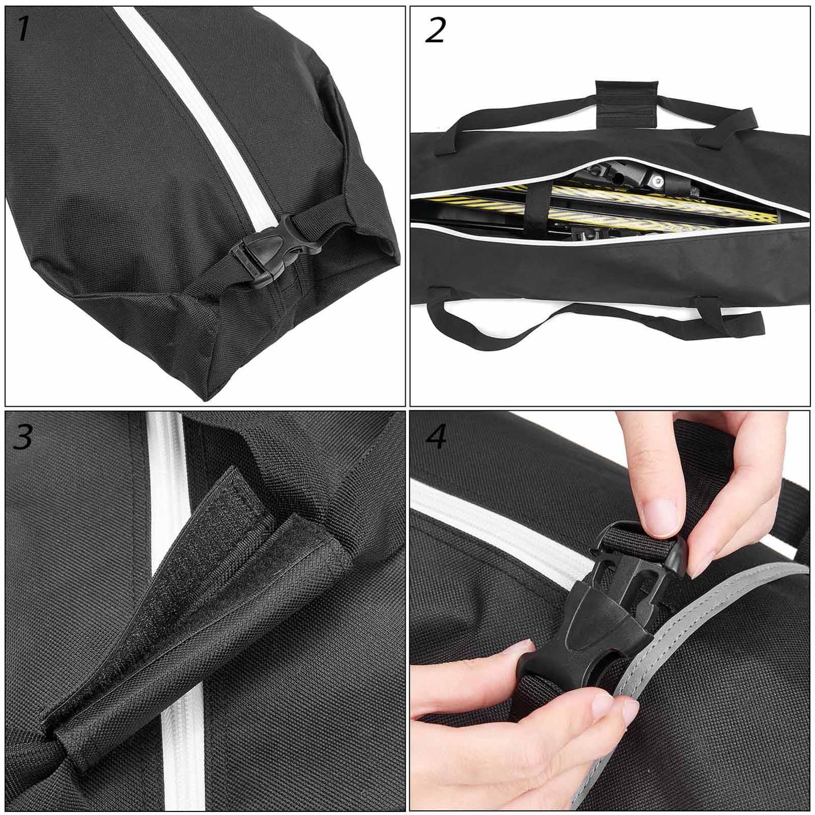 Set 2 Combo Túi Đựng Giày Trượt Tuyết Và Cây Trượt Tuyết Di Động Có Đệm Chống Thấm Nước