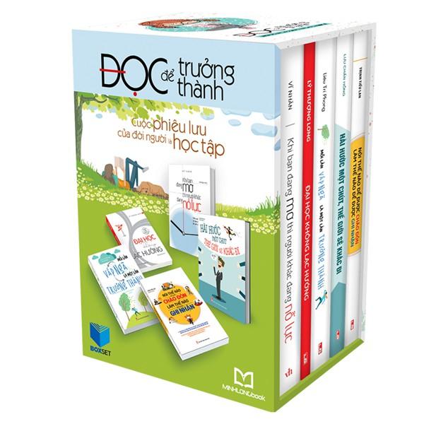 Sách Combo Đọc Để Trưởng Thành 1 Cuộc Phiêu Lưu Đời Người Là Học Tập Hộp 5 Cuốn - Bộ Sách Dẫn Lối Thanh Xuân - Minh Long